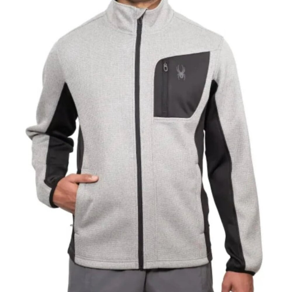 NWT Spyder Men's Relaxed Fit Two-Tone Full-Zip Jacket